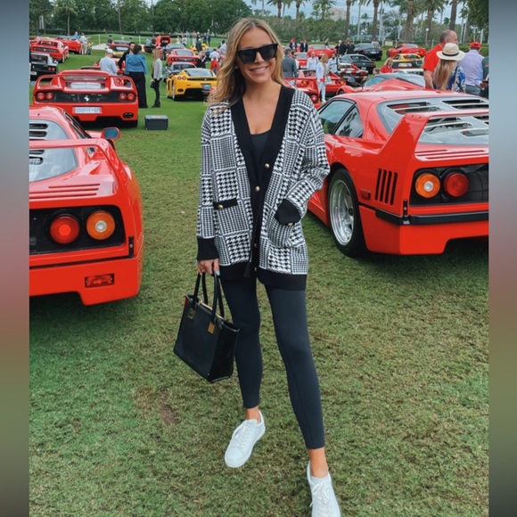 Sandro black and white cardigan with gold buttons size 2 NWT from Bloomingdale’s - Picture 1 of 6